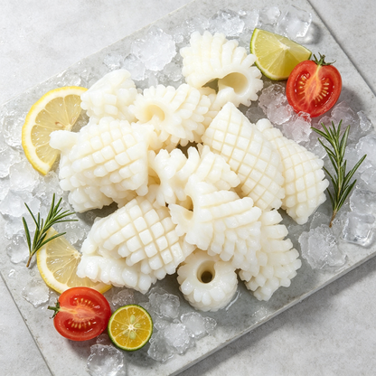 Frozen Cut Squid Flower Seafood