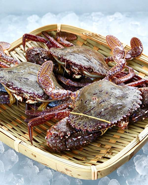 Frozen Wild Sea Swimming Crab
